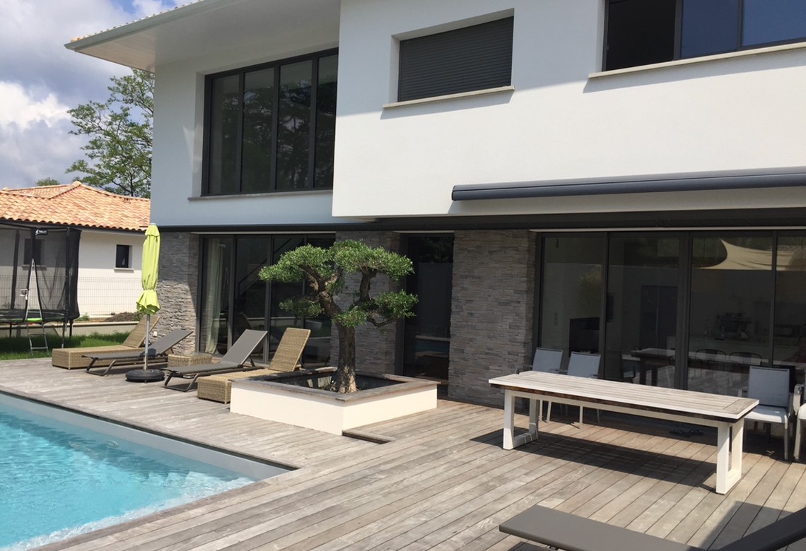 Construction maison individuelle contemporaine