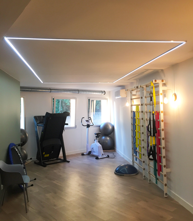 Nouvelle salle d'exercices pour la rénovation du cabinet médical